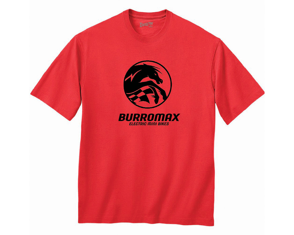 Mens Red Horizontal Logo Tee by Comfort Colors, Size: SM (Part #99027-S)