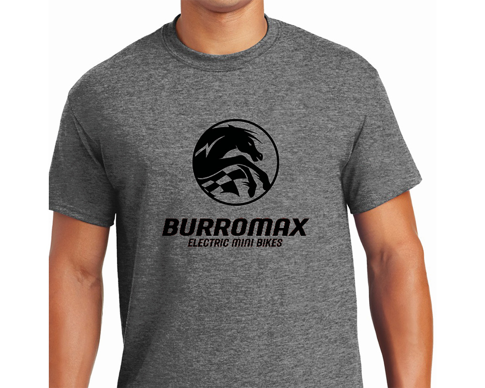 Mens Heathered Gray Horizontal Logo Tee by Bella and Canvas, Size: SM (Part #99030-S)