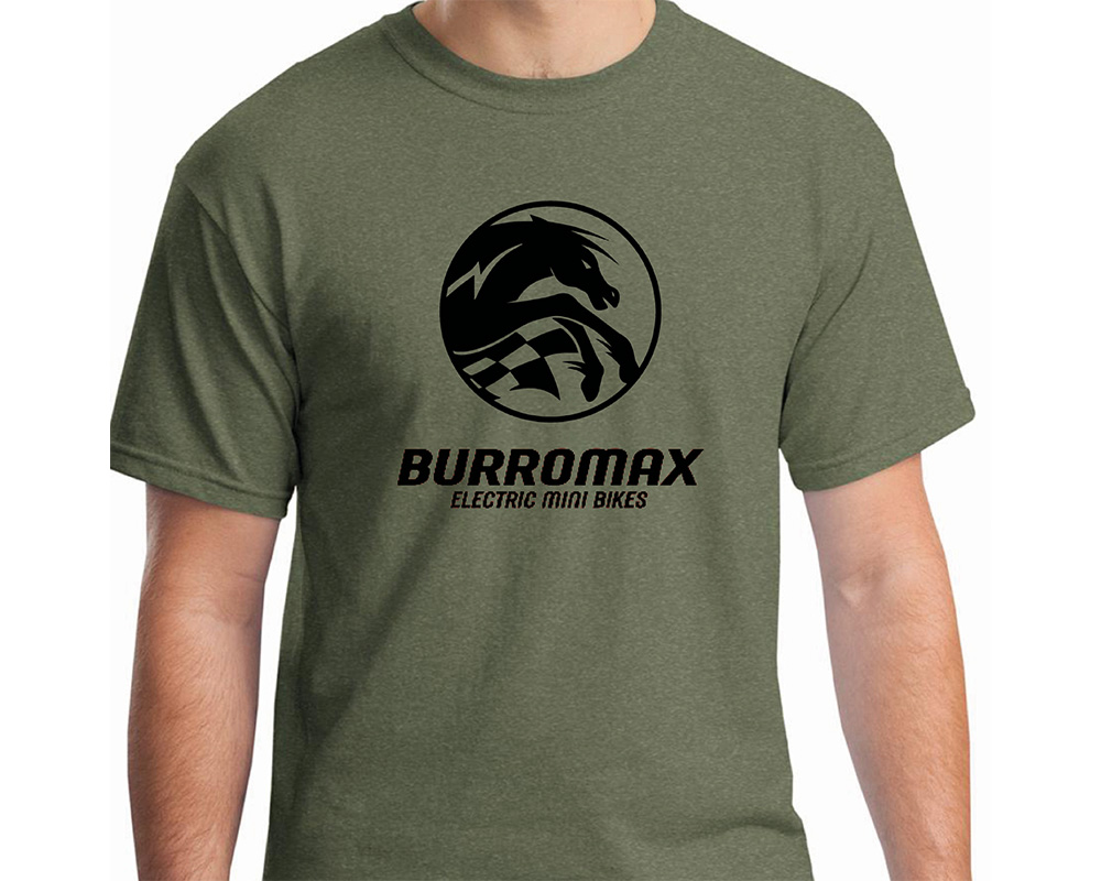 Mens OD Green Horizontal Logo Tee by Bella and Canvas, Size: SM (Part #99031-S)