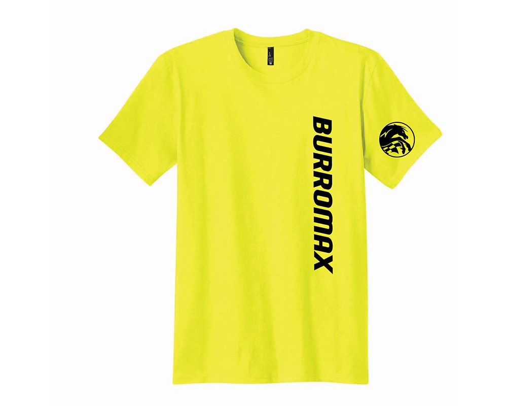 Kids Neon Yellow Vertical Logo Tee by Port and Co, Size: SM (Part #99037-S)