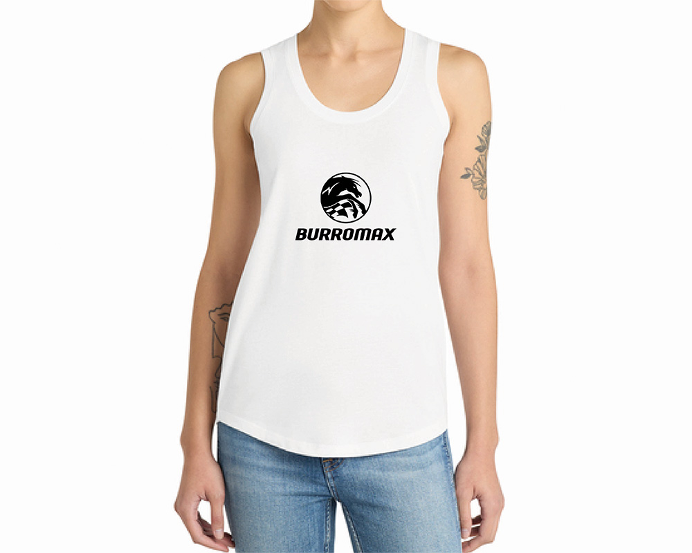 Womens White Racerback Tank by District, Size: SM (Part #99067-S)