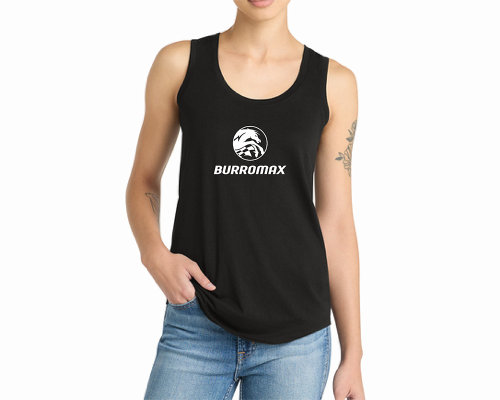 Womens Black Racerback Tank by District, Size: SM (Part #99068-S)