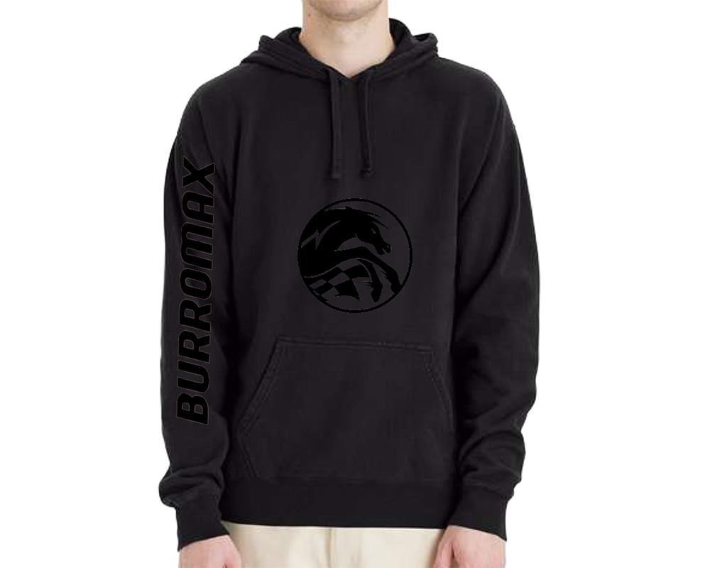 Mens Black Logo Hoodie by District, Size: SM (Part #99083-S)