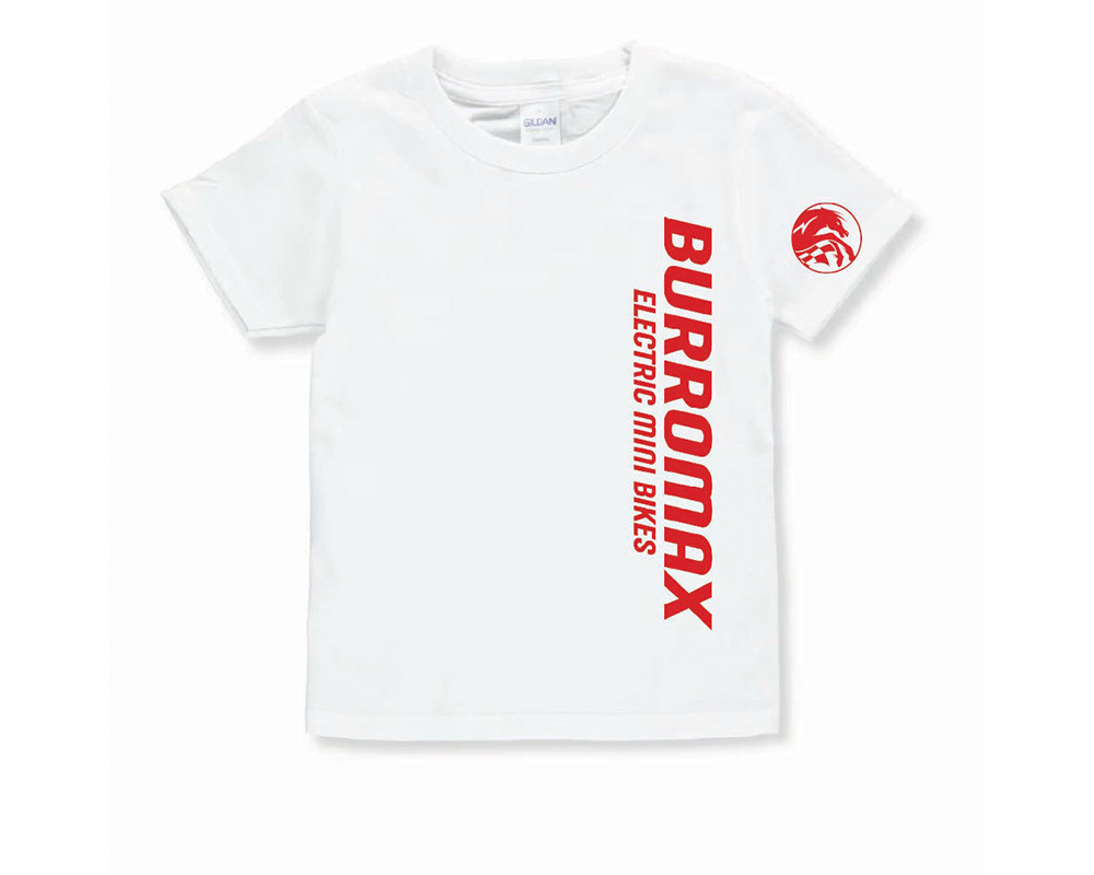 Kids White with Red Logo Tee by Bella and Canvas, Size: SM (Part #99084-S)