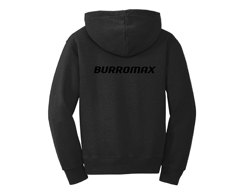 Kids Black Logo Hoodie by Port and Co, Size: LG (Part #99085-LG) - 2