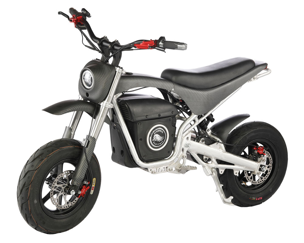 XRA 4.0 Electric Drag Bike, 4kw 72v, Competition Series, (Color: XRA Matte Black Carbon Fiber)