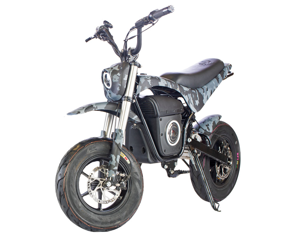 HRS 2.5 Electric Super Moto Bike, 2.5kw 52v Lithium Ion Powered, (Color: HRS Matte Carbon Fiber)