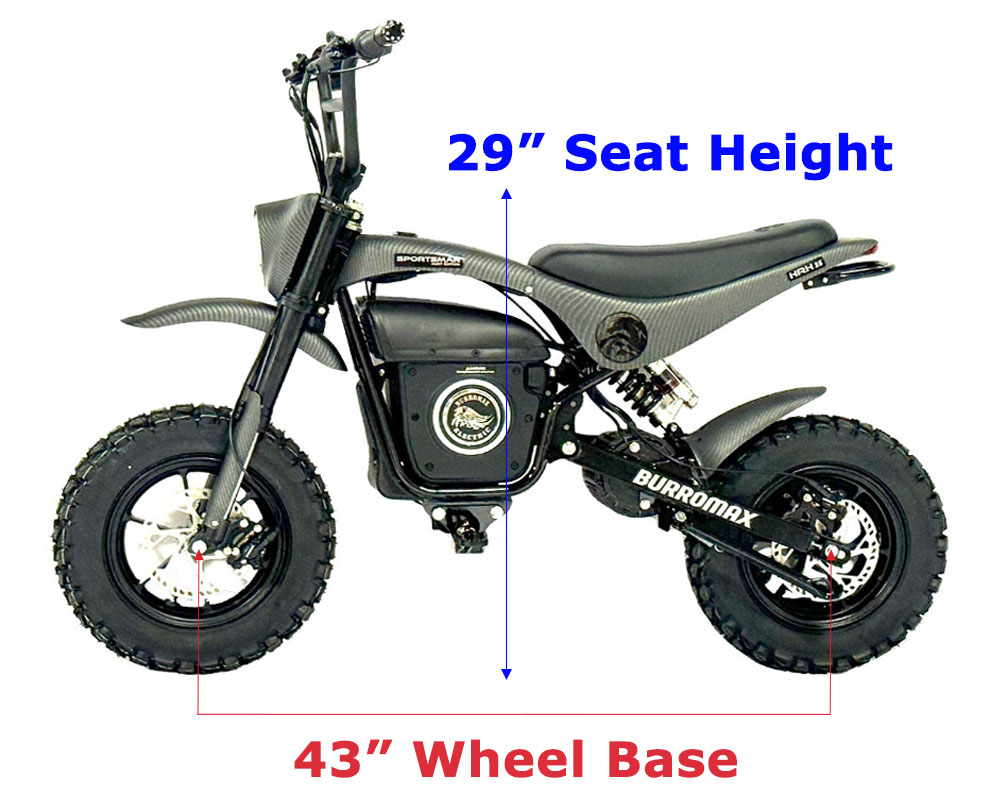 Electric Sportsman Bike, HRH Model, 3.5kw Rated, 6kw Peak, 52V Lithium Ion Powered (Color: Matte Carbon Fiber) - 2