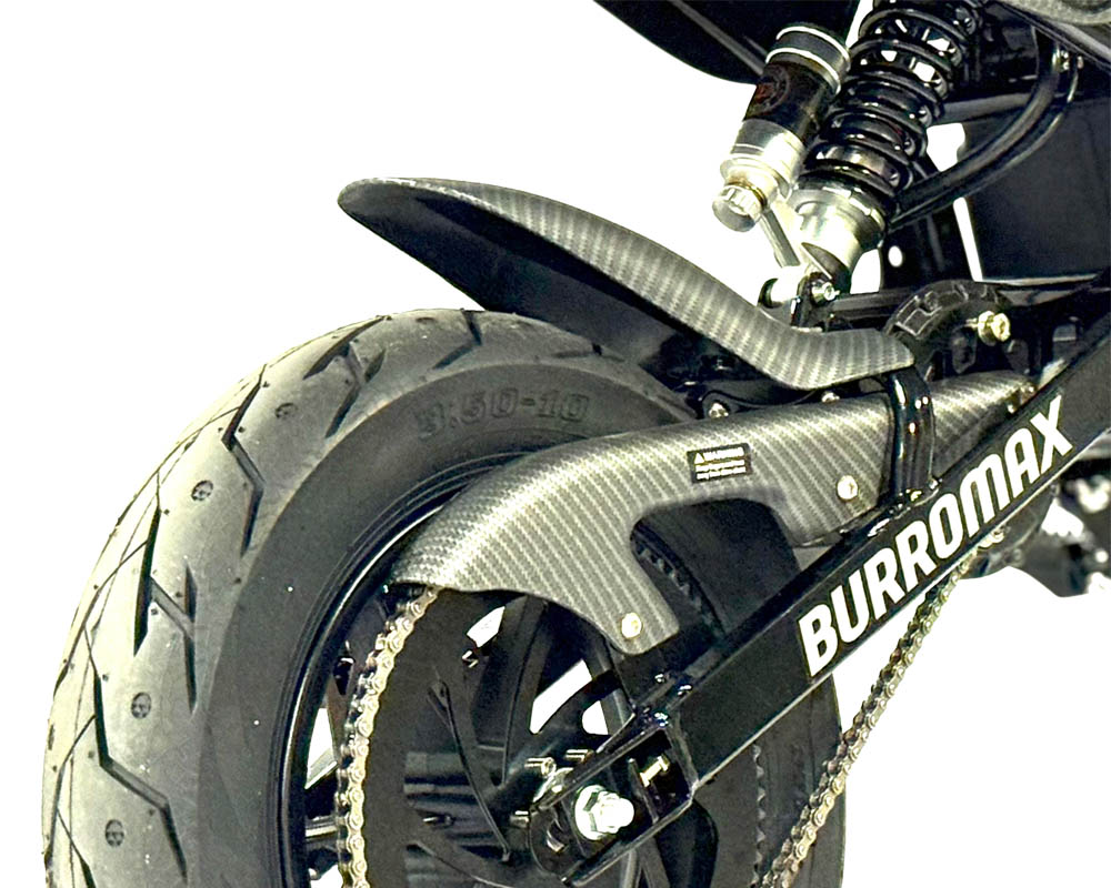 HRS 2.5 Electric Supermoto Bike, 2.5kw 52v Lithium Ion Powered, (Color: HRS Matte Black Carbon Fiber) - 3