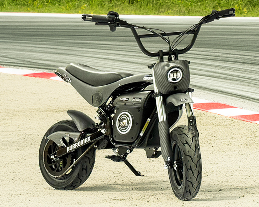 HRS 2.5 Electric Supermoto Bike, 2.5kw 52v Lithium Ion Powered, (Color: HRS Matte Black Carbon Fiber) - 7