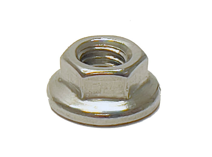 Nut, Flange Locking (CP), M6 (Part #00261) Fits TT1000R, TT1600R