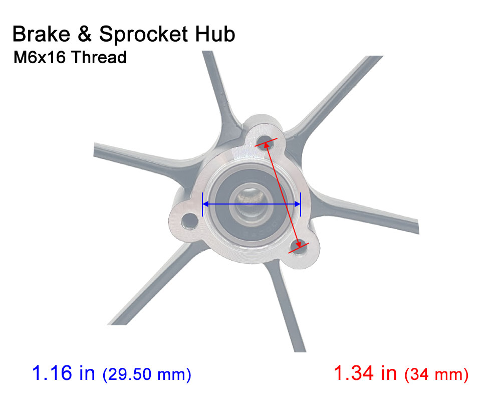Wheel Assembly, Front or Rear 12.5x2.75, Silver 6 Spoke (#3, #4, #5) (Part #10055) Fits TT250, TT350R, TT750R Model Years 2025 And Later - 2