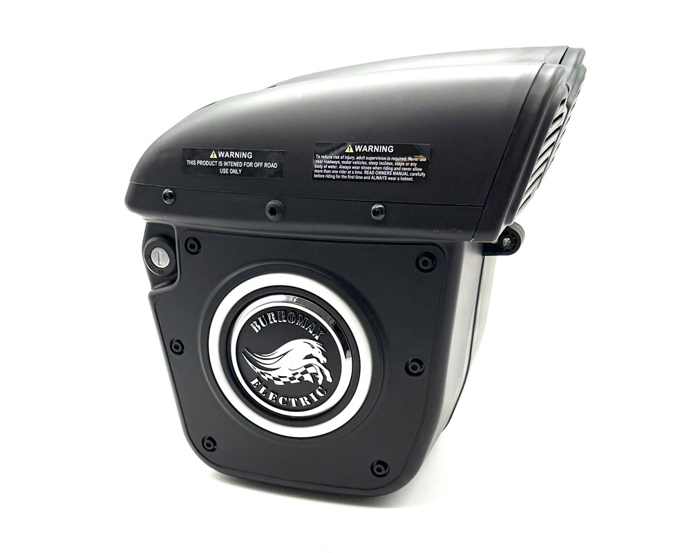 Battery Housing Kit, 52V (with key switch, charger port, hi/low switch, light switch, side lights, Battery Tray, All Hardware), No Controller (Part #10101) Fits TT1600R, HRH, HRS, XRA, XRB - 3