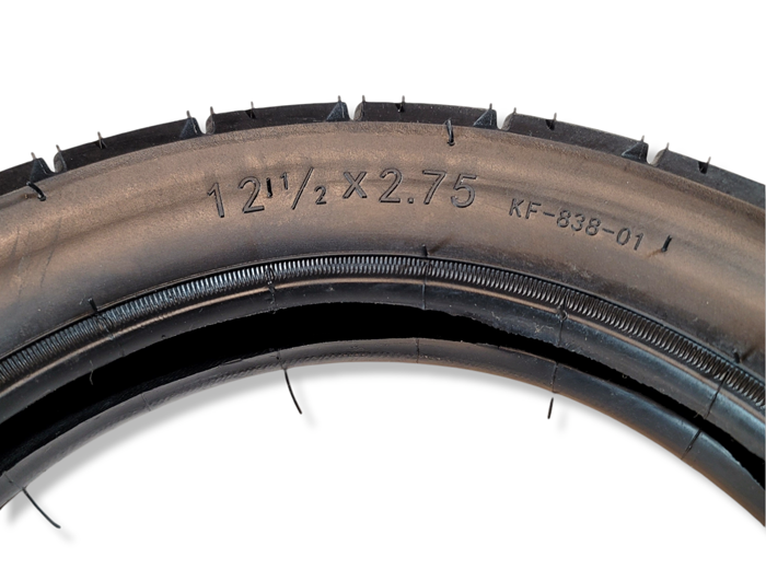 Tire with Inner Tube, F/R 12.5X2.75 Burromax Brand Track Tire (Part #10146) Fits TT250, TT350R, TT750R - 5