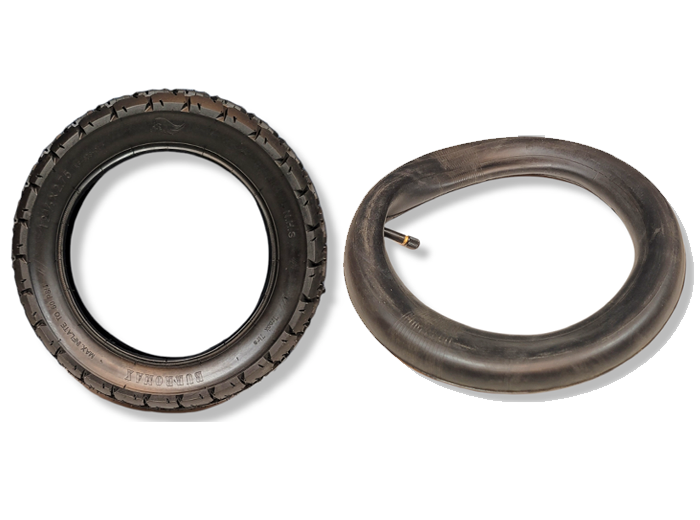 Tire with Inner Tube, F/R 12.5X2.75 Burromax Brand Track Tire (Part #10146) Fits TT250, TT350R, TT750R - 3