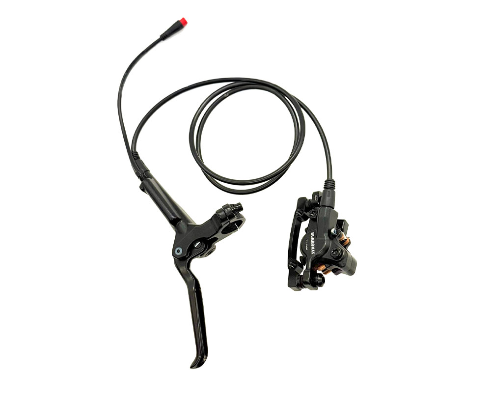 Brake Assembly, Front with Line and Caliper, Black (Part #10151) Fits HRH, HRS
