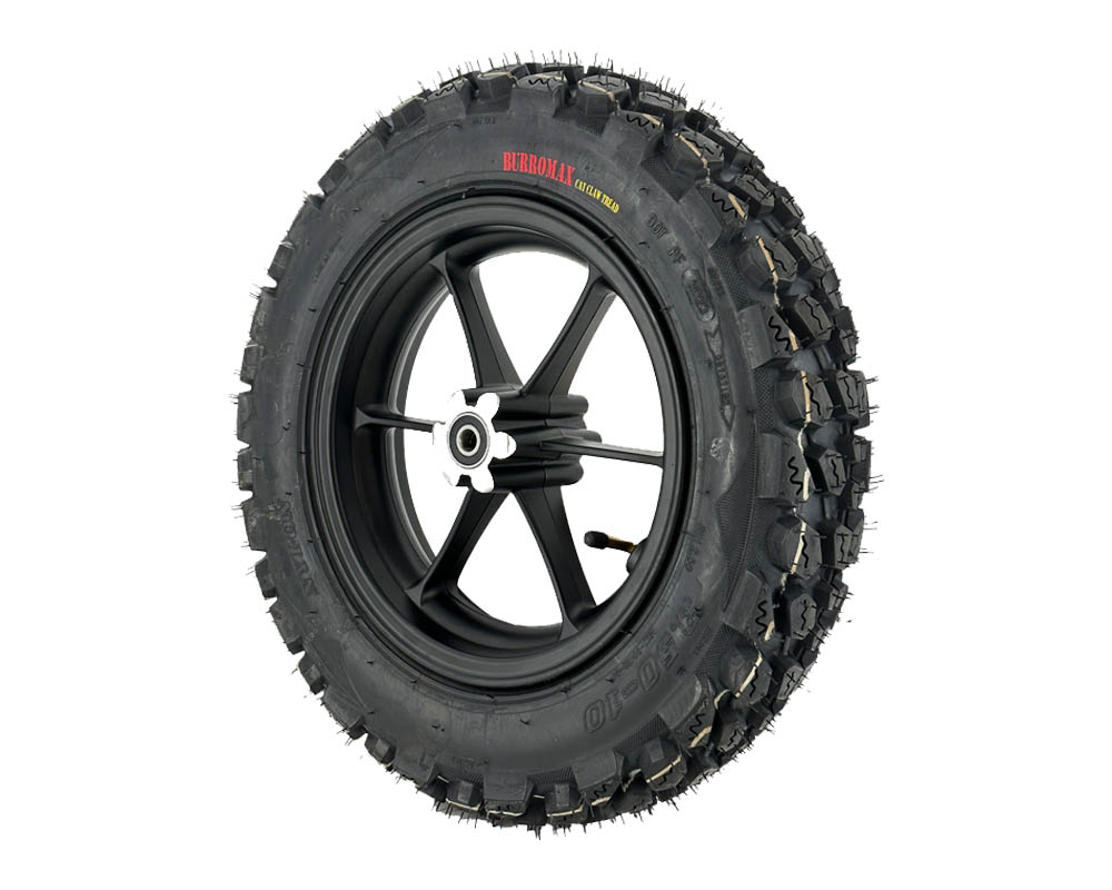 Performance Off Road Tire And Wheel, Mounted, 10" Rear Wheel  with Cat Claw Tire and Inner Tube (Part #10176) Fits TT1600R, HRH