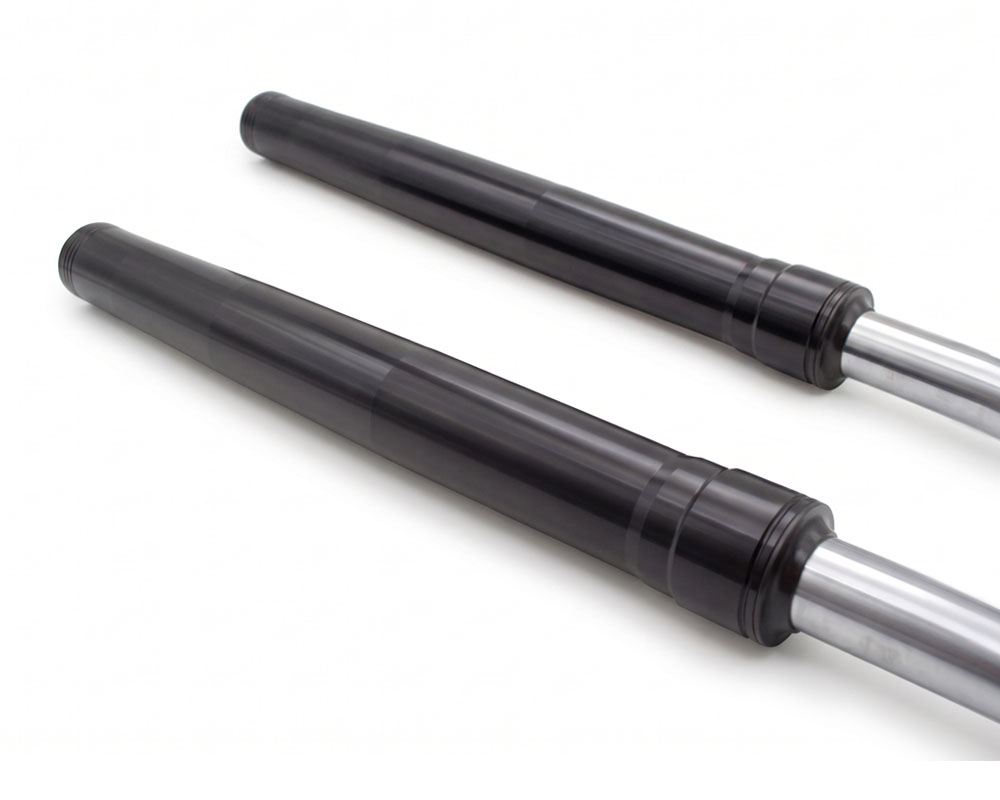 Fork Set, Front Suspension, 39/42mm, 635mm Long, Anodized Black, +50mm Extended Length (Part #10180) Fits TT1600R, HRH, HRS, HRX - 2