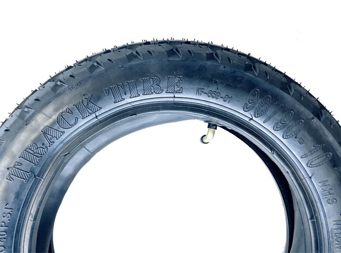 Tire with Inner Tube, 90X90-10 (Part #10181) Fits TT1600R - 3