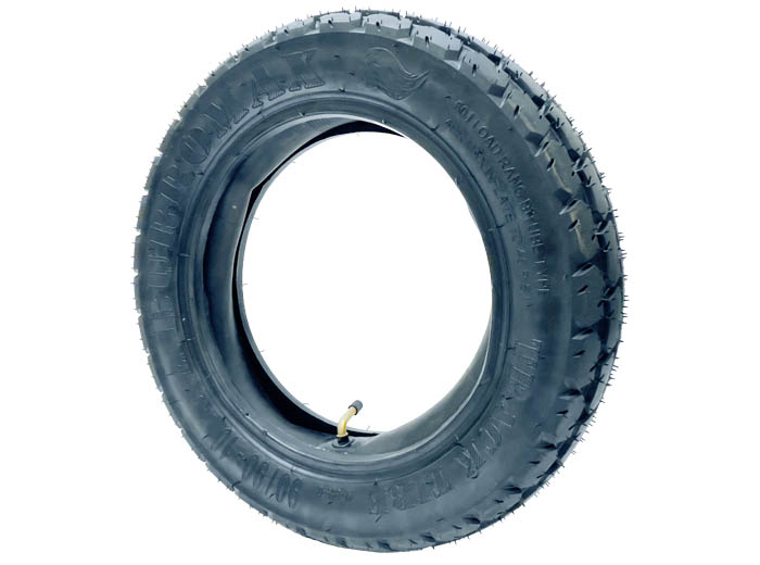 Tire with Inner Tube, 90X90-10 (Part #10181) Fits TT1600R