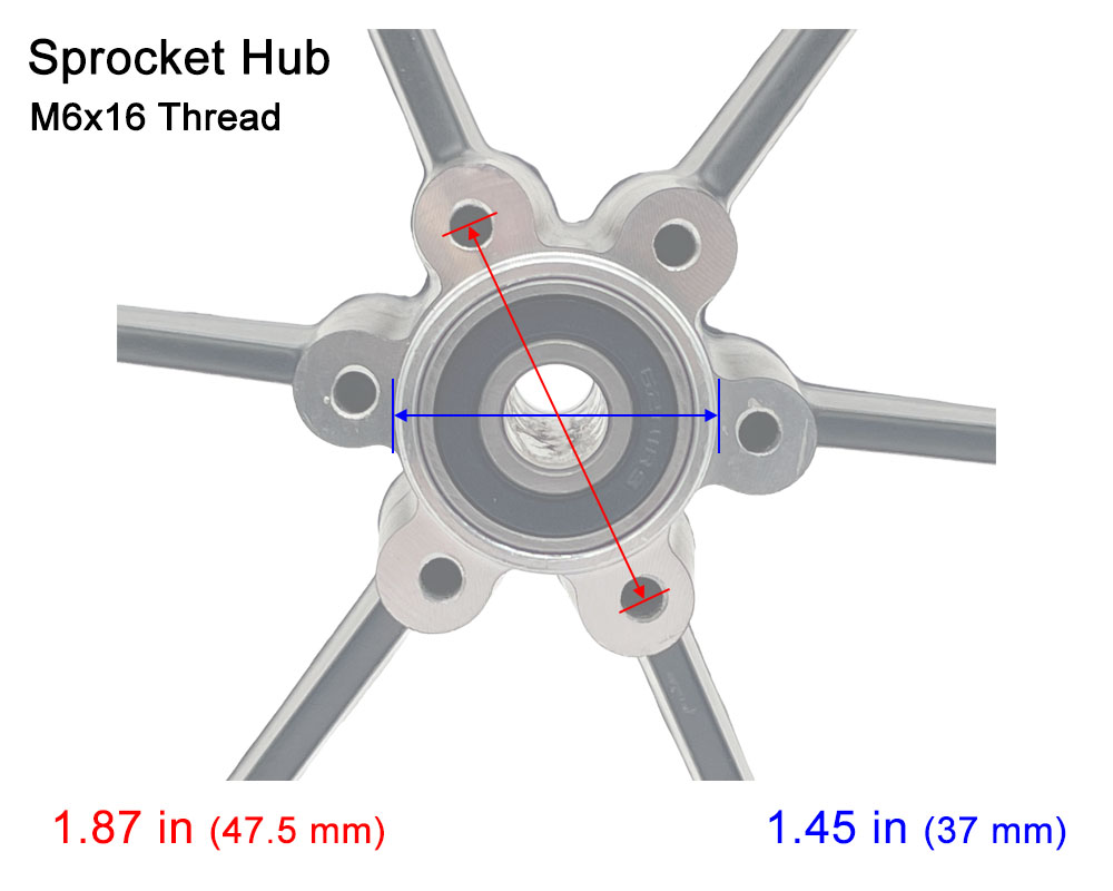 Wheel Assembly, Rear, 2.5-10 (Part #10208) Fits TT1600R, HRH, HRS, XRA, XRB - 2