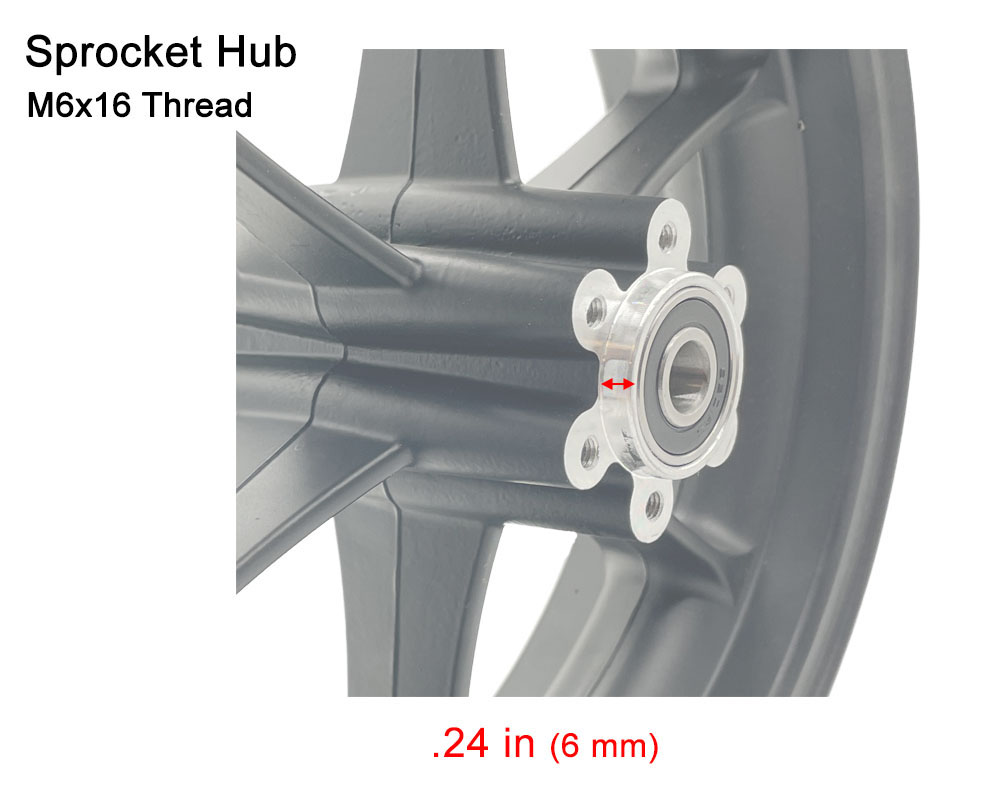 Wheel Assembly, Rear, 2.5-10 (Part #10208) Fits TT1600R, HRH, HRS, XRA, XRB - 3