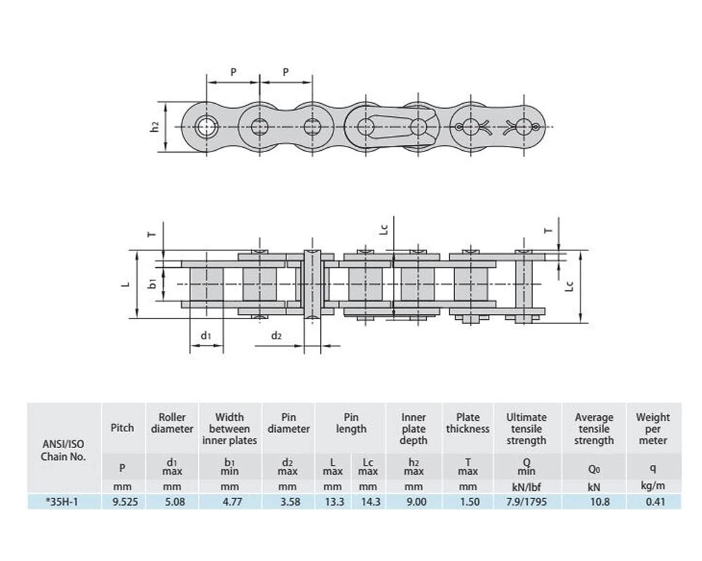 Chain, Final Drive, #35-106, 10T/65T Gears, Includes Master Link (Part #10249) Fits TTMax Model Years 2027 And Later - 4
