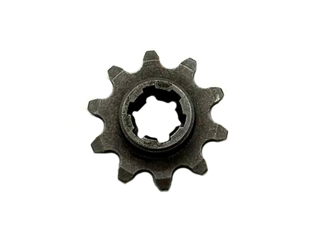 Sprocket, 10T Splined 14x11mm Shaft, Fits Burromax XR Motors (Part #10255) Fits HRH, HRS, XRA, XRB