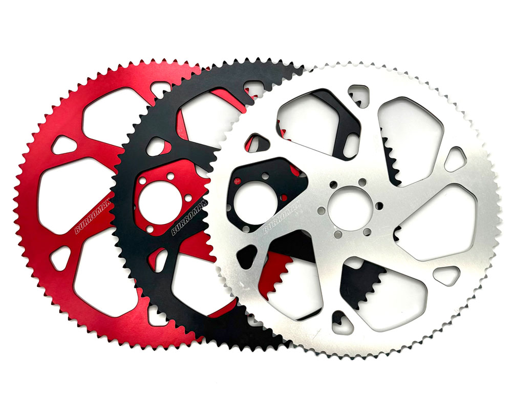 Sprocket, 80 Tooth 7075 Aluminum #35 Chain, 48mm BC- 37.1mm ID, Black Anodized (Part #10263) Fits TT1600, HRH, HRS, XRA, XRB