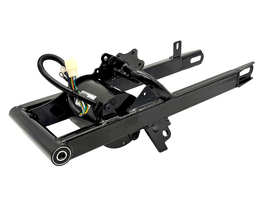 Rear Fork, Swing Arm, Steel Black, Plus 80mm Longer uses Stock TT1600 or XR Series Motors, Includes Bearings (Part #10298) Fits HRH, HRS - 2