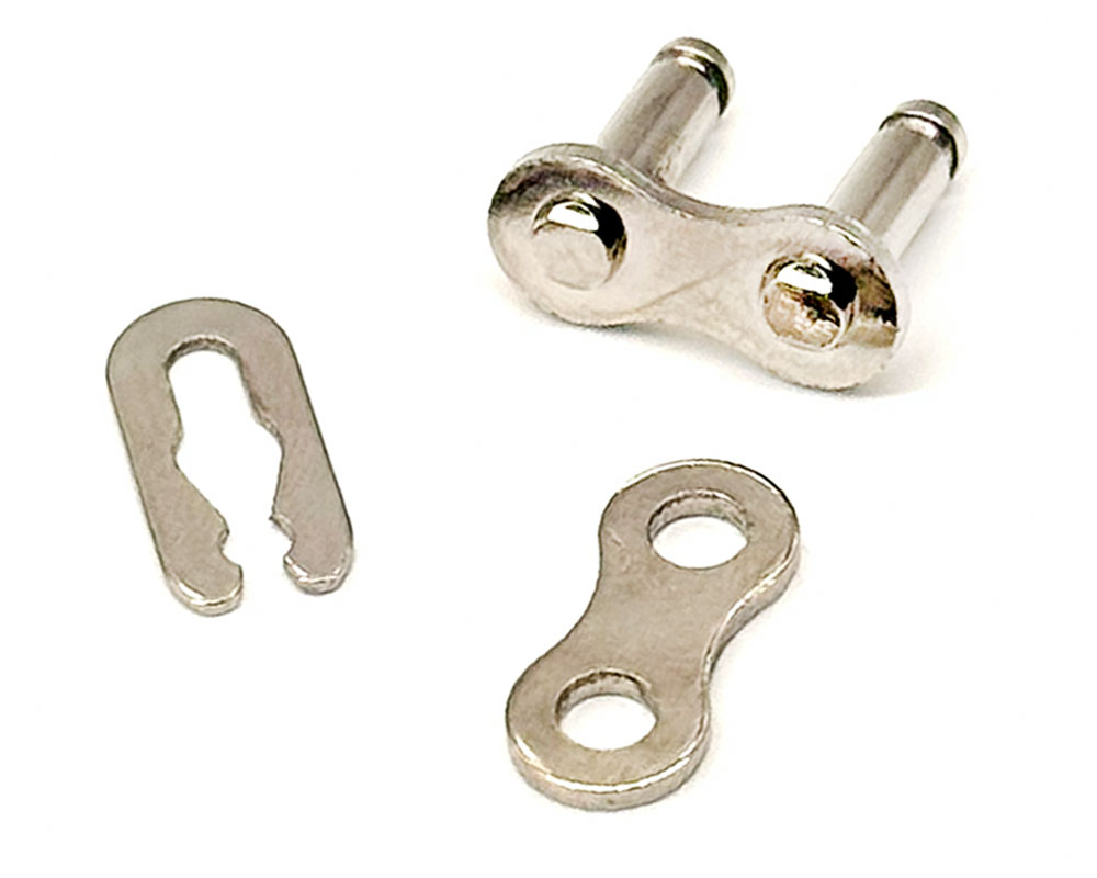 Chain, Master Link for #35, Nickel Plated Solid Roller (Part #10308) Fits TT1000R, TTMAX, TT1600R, HRH, HRS, XRA, XRB