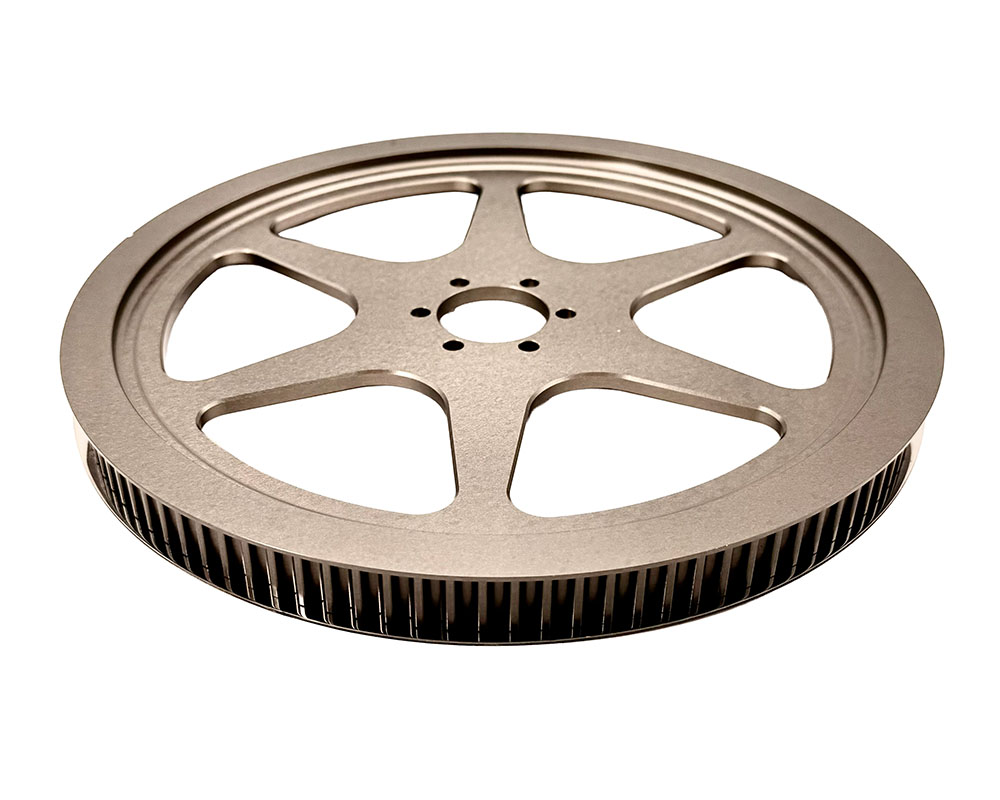 Pulley, Rear, 8mm 99T Hard Anodized, 37mm Center, 48mm 6 Bolt Circle (Part #10340) Fits TT1600R, HR, XR Models - 2