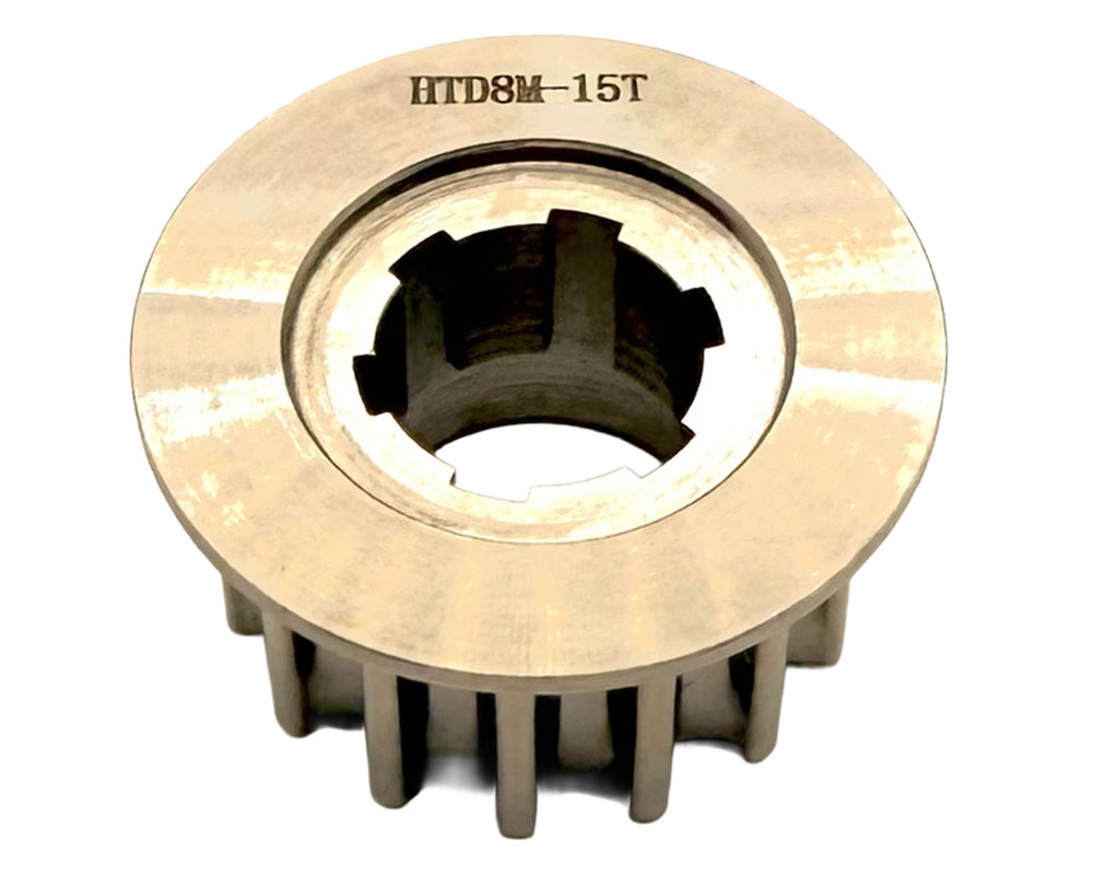 Pulley, Front, 15T 8MM Belt, 20mm x 6 Splined Motor Shaft, Nickle Plated (Part #10363) Fits XRC