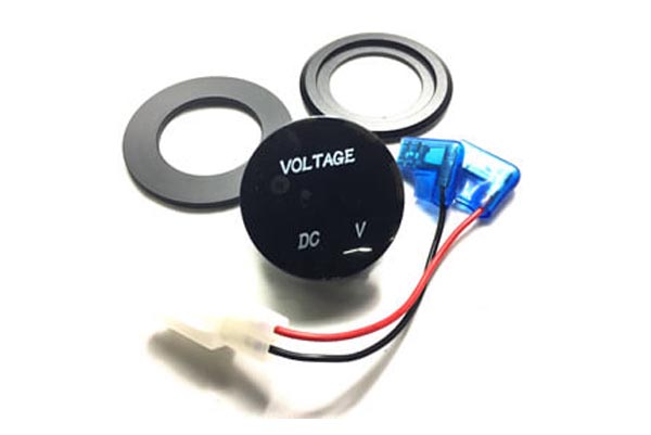 Gauge, Digital Voltmeter Only, 5 to 48V (Part #16033) Fits 2018/Earlier TT350R Plastics