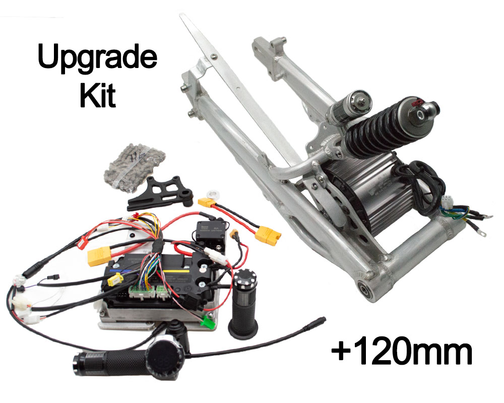 Performance 2.5Kw Upgrade for TT1600R, Includes 2.5Kw Motor, 120mm Over Stock Extended Swing Arm, 230mm Shock and 100A Controller (Part #16057) Fits TT1600R