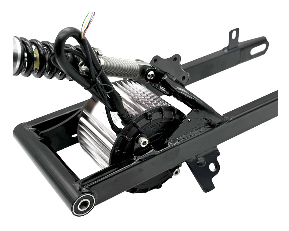 Swing Arm Kit, Performance 6Kw Peak Upgrade for TT1600R, Silver, Includes 3.5 Kw Motor, 80mm Extended Steel Swing Arm, 230mm Shock and 60A BM Controller, Silver (Part #16064) Fits TT1600R - 2