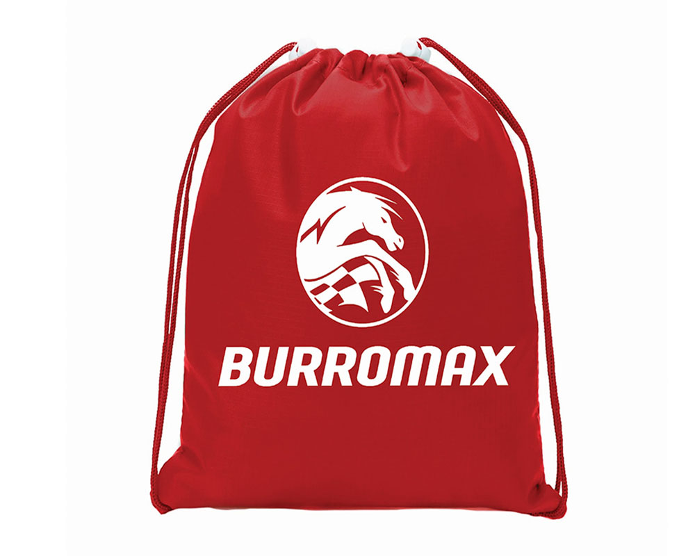 Burromax Tote Bag, Red, Draw String (Part #18072) 