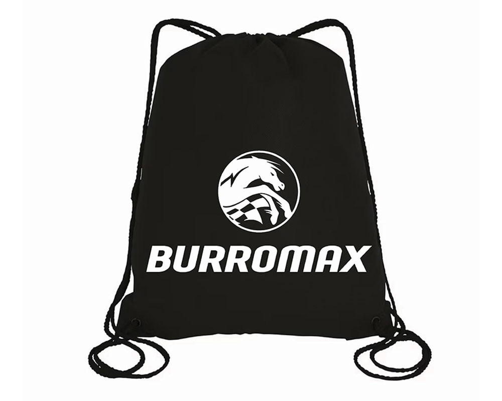 Burromax Tote Bag, Black, Draw String (Part #18099) 