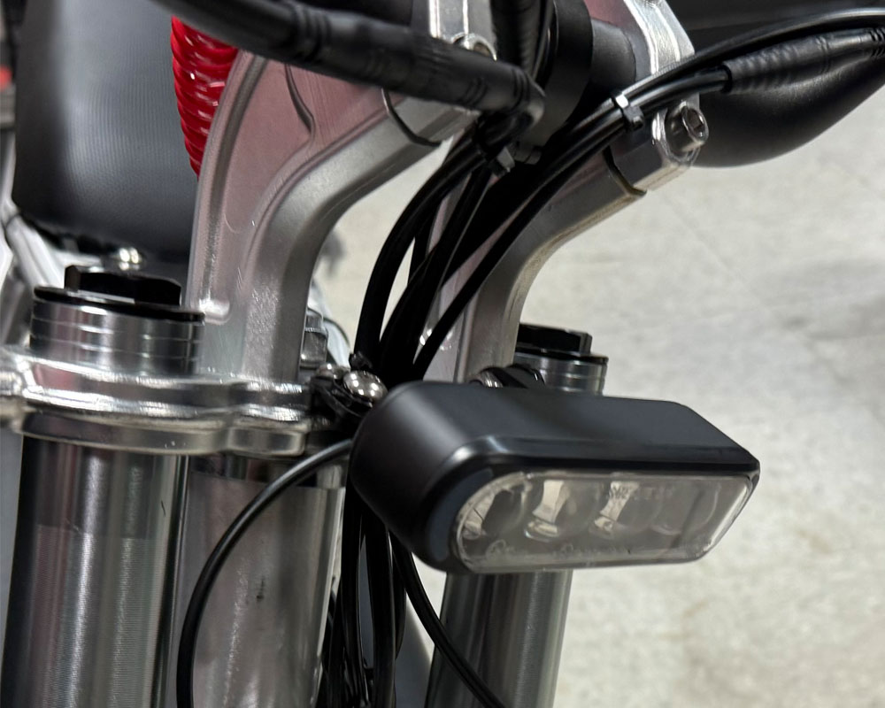 Headlight, Flat, 4 LED with Halo Side and Bracket (Part #19079) Fits TT1600R, HRH, HRS, XRA, XRB - 3
