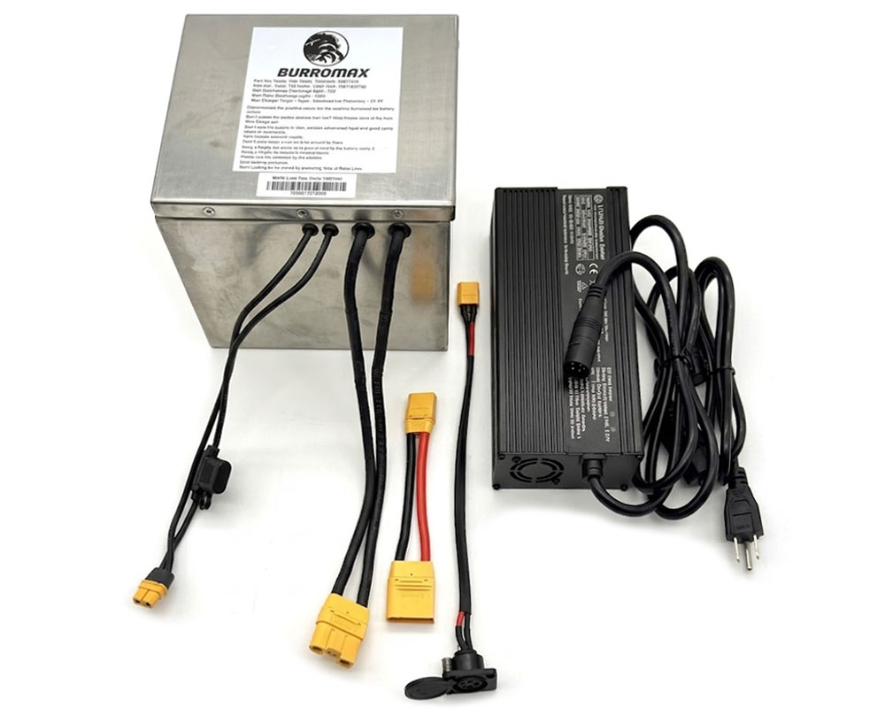 Battery, 72v 20ah (84V) 100A BMS, Lithium Ion, Includes Power Adapter, Charging Port and 10A Fast Charger (Part #19908-K) Fits HRH, HRS - 2