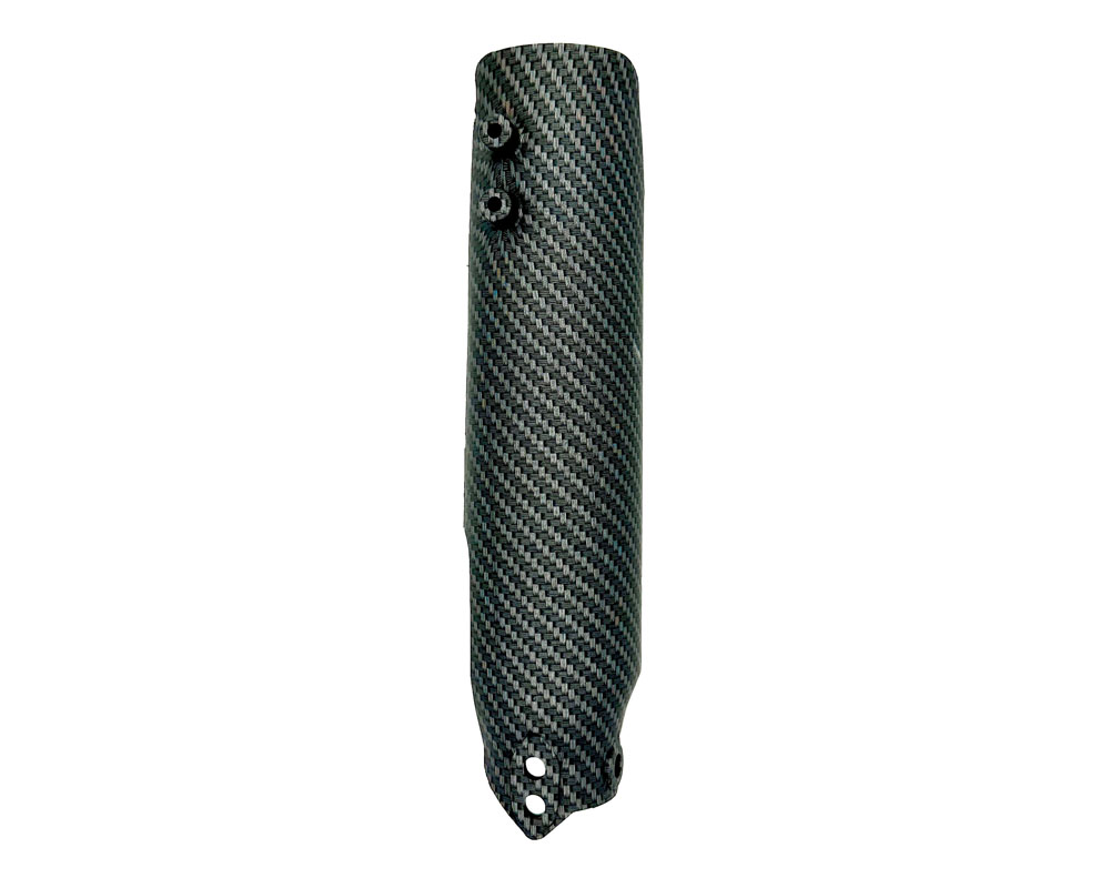 Fork Leg Cover, Left, Matte Black Carbon Fiber (Part #95096) Fits TT1600R