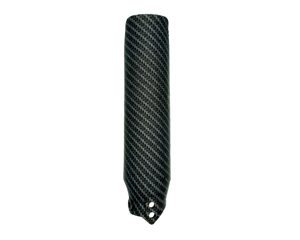 Fork Leg Cover, Right, Matte Black Carbon Fiber (Part #95097) Fits TT1600R
