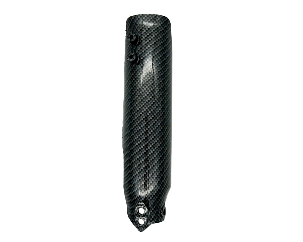 Fork Leg Cover, Left, Gloss Black Carbon Fiber (Part #95105) Fits TT1600R
