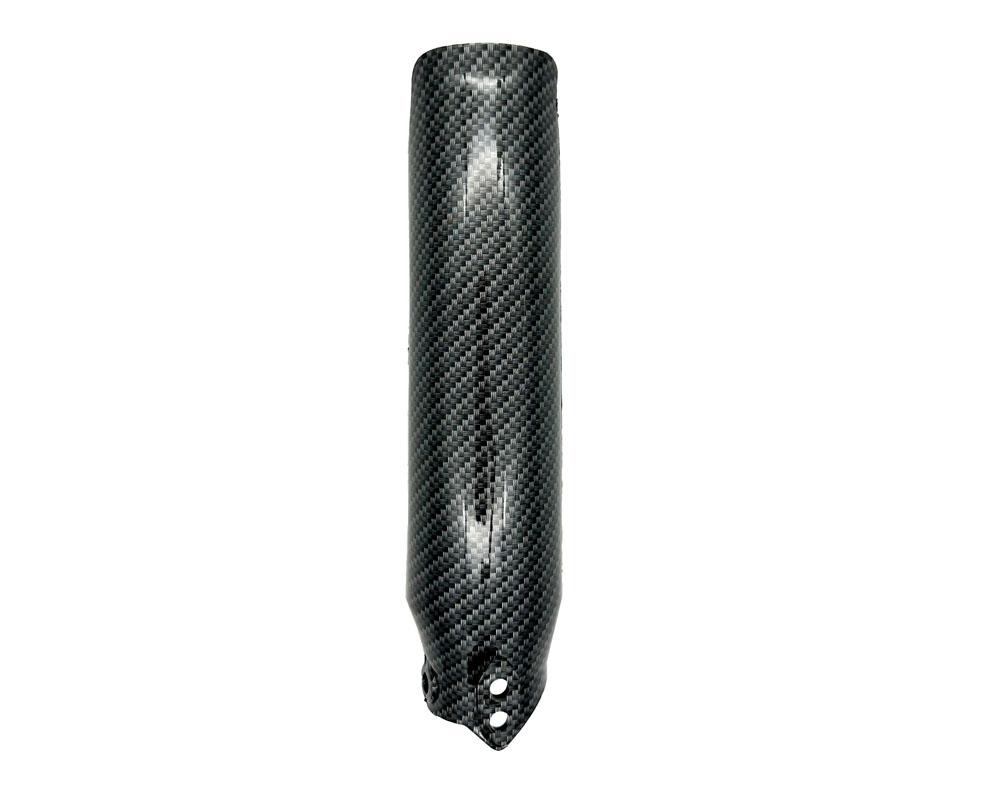 Fork Leg Cover, Right, Gloss Black Carbon Fiber (Part #95106) Fits TT1600R