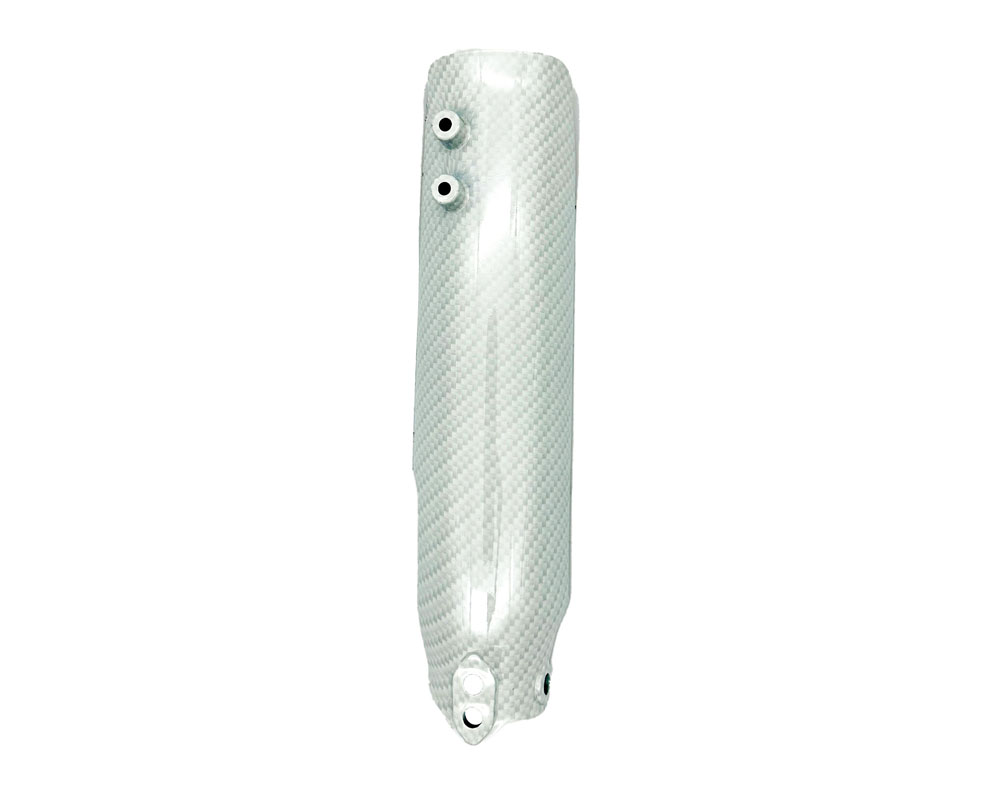 Fork Leg Cover, Left, White Carbon Fiber (Part #95113) Fits TT1600R