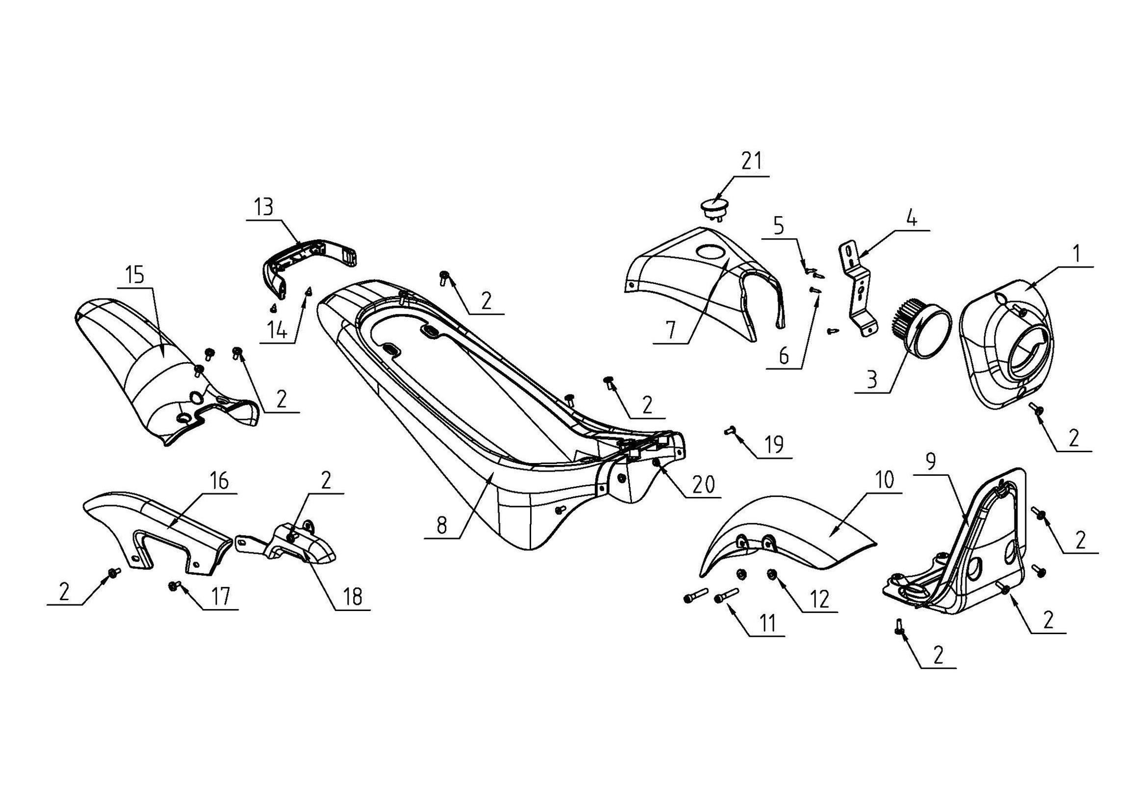 tt1000rPlastic Body and Components