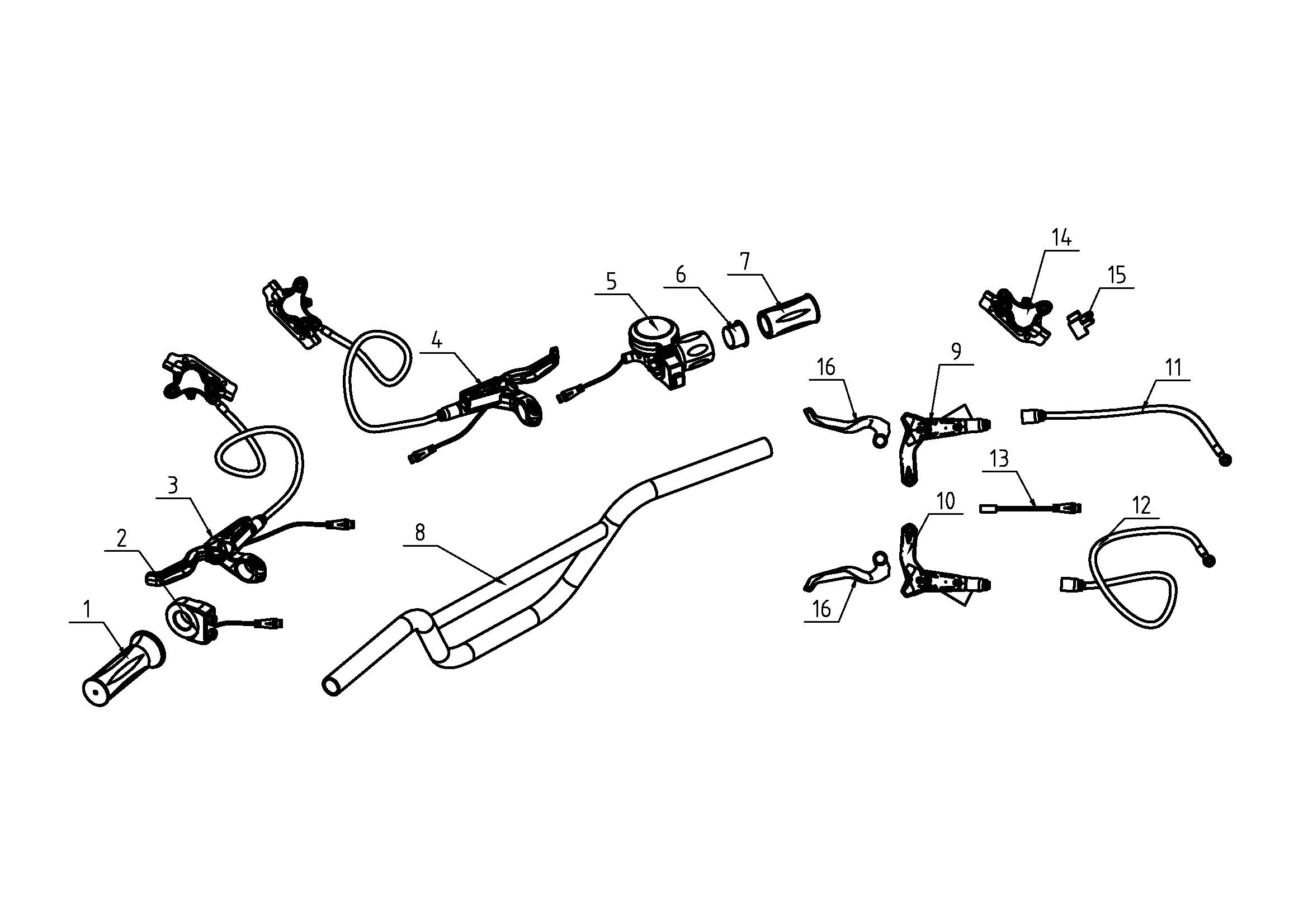 tt1600r-2021-2025Handlebar and Controls