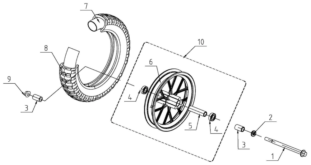 bicycle front wheel assembly