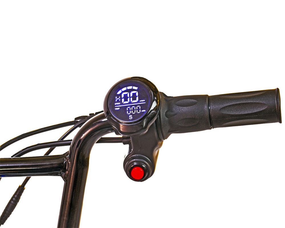 Electric Mini Bike, TT1000R Lithium Ion Powered, (Color: White Carbon Fiber) - 4