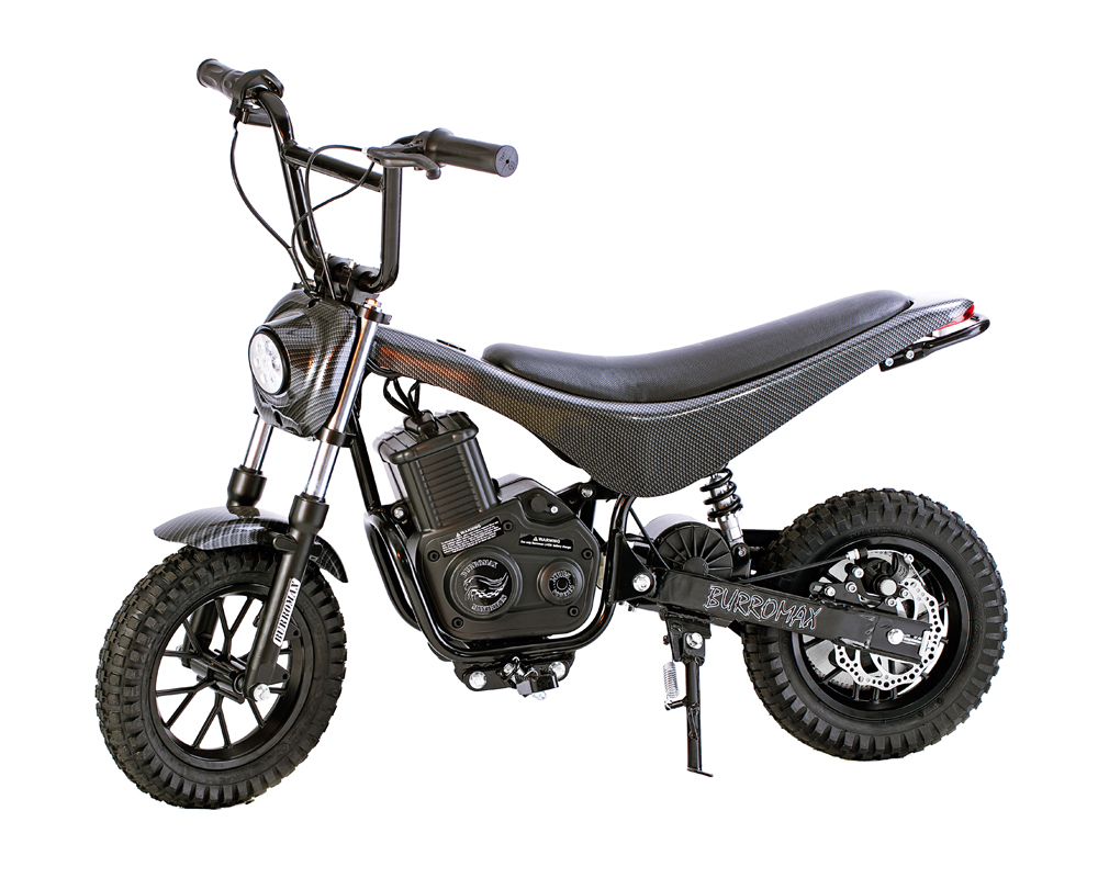 Electric Mini bike, TT350R Lithium Ion Powered, (Color: Black Carbon Fiber)-1